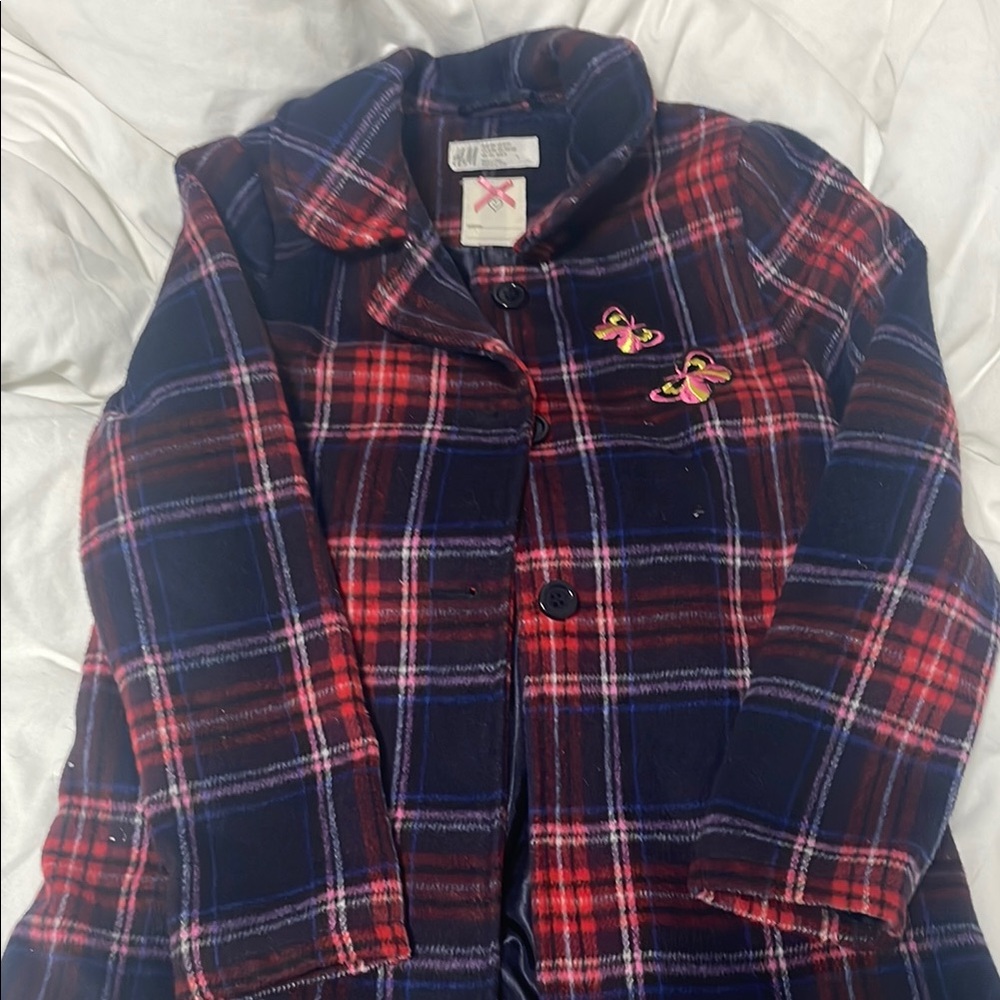 Plaid Jacket - Red and Blue